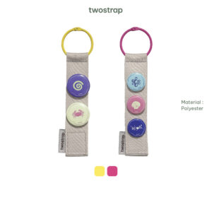 TWOSTRAP - FREE Set Random Pin Buddy Webbing Keychain Accesories
